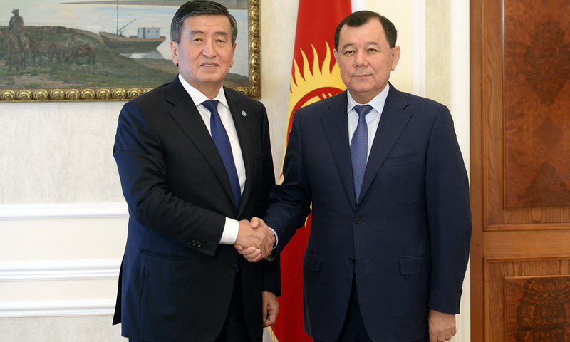 Sooronbai Jeenbekov met with Ambassador of Kazakhstan to Kyrgyzstan